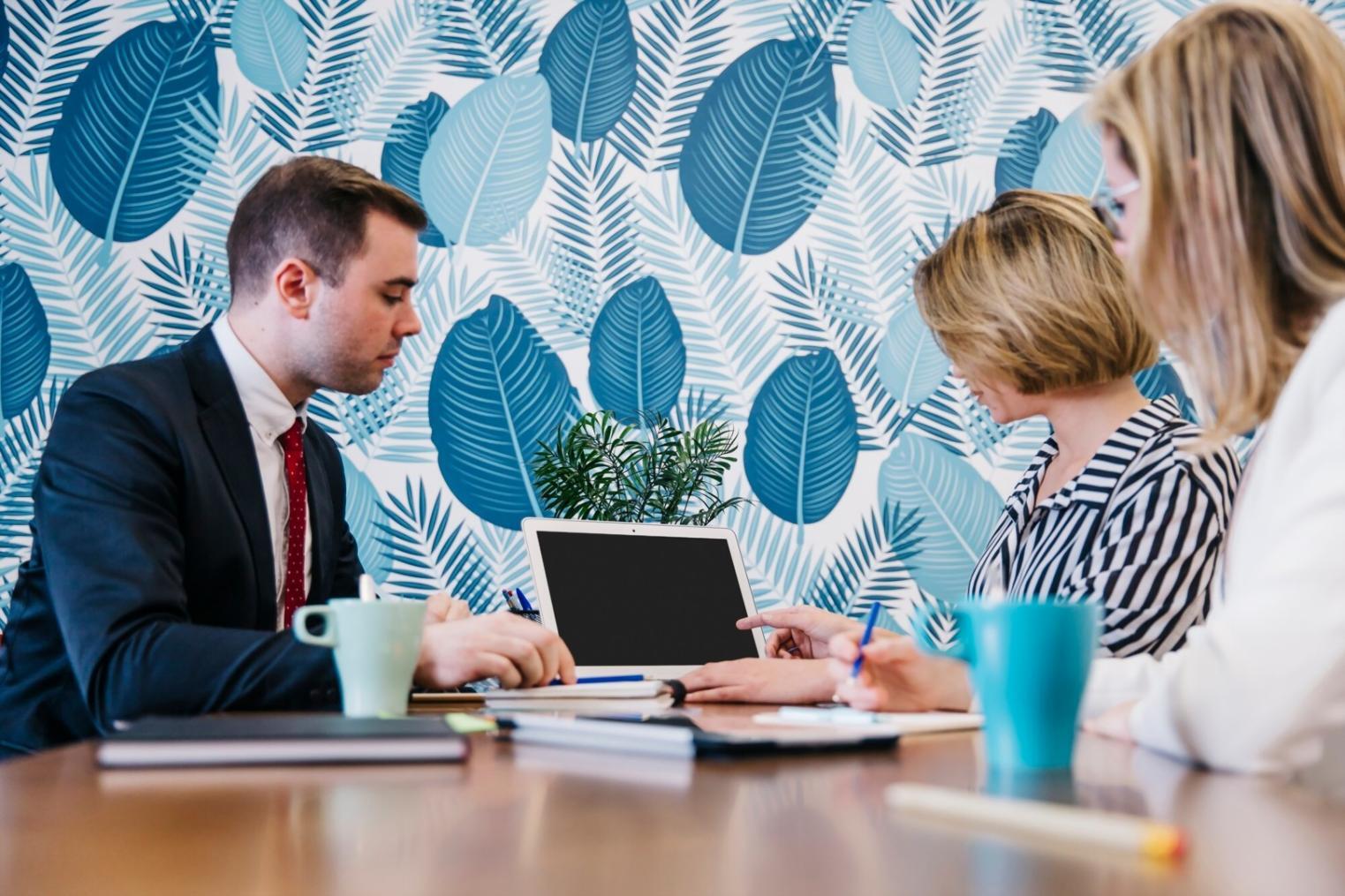 Detail einer Textanalyse während eines Webinars